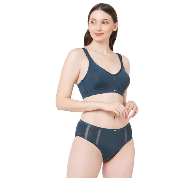 FULL COVERAGE MINIMISER BRA WITH HIGH WAIST BRIEF ( PACK OF 3 )