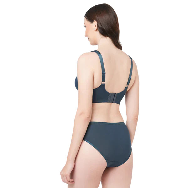 FULL COVERAGE MINIMISER BRA WITH HIGH WAIST BRIEF ( PACK OF 3 )