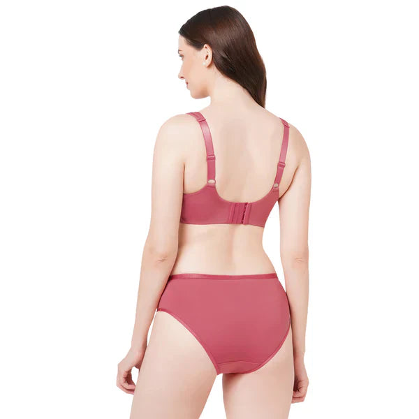 FULL COVERAGE MINIMISER BRA WITH HIGH WAIST BRIEF ( PACK OF 3 )