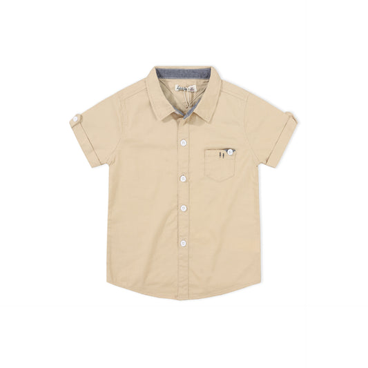 Cotton Tops French Button up Front Pocket Shirts for Kids Boy ( Pack of 5 )