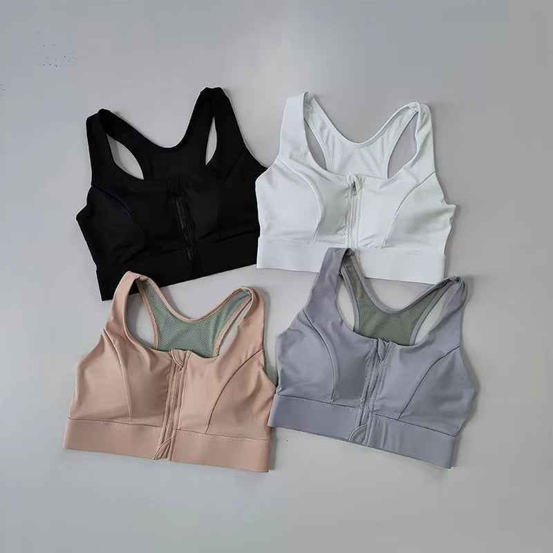 High Strength Professional Shockproof Gathered Fitness Bra ( Pack of 4 )