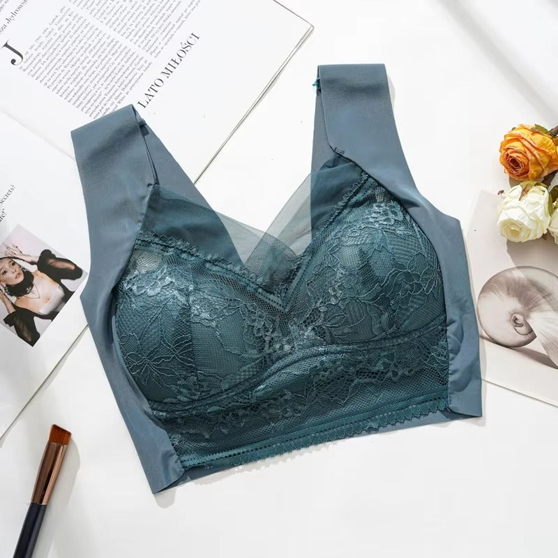Women Deep-V Lace Bras Side Support Sexy Bra ( Pack of 6 )