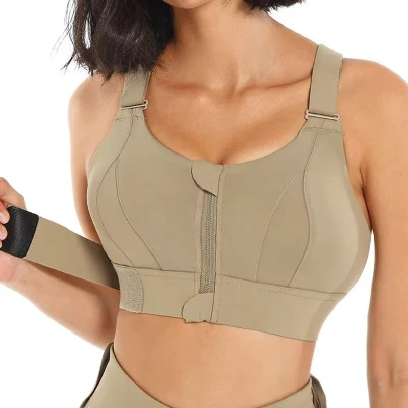 Front Zipper Women Sports Bra High Impact Underwear ( Pack of 6 )