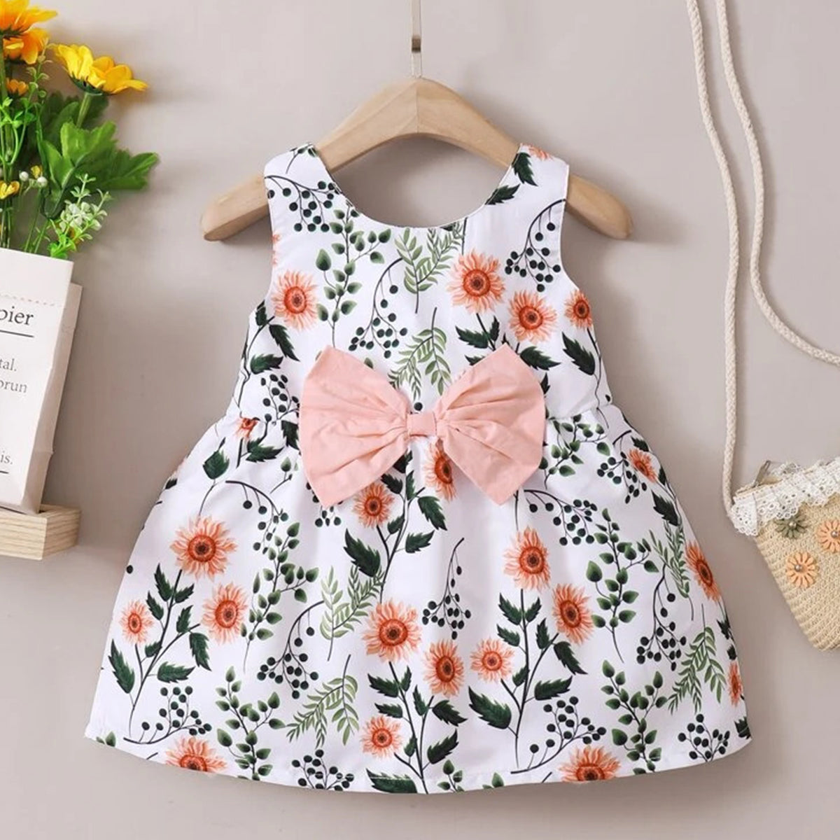 Baby Floral & Heart's Dress (Combo Pack Of 2) For Girl's.