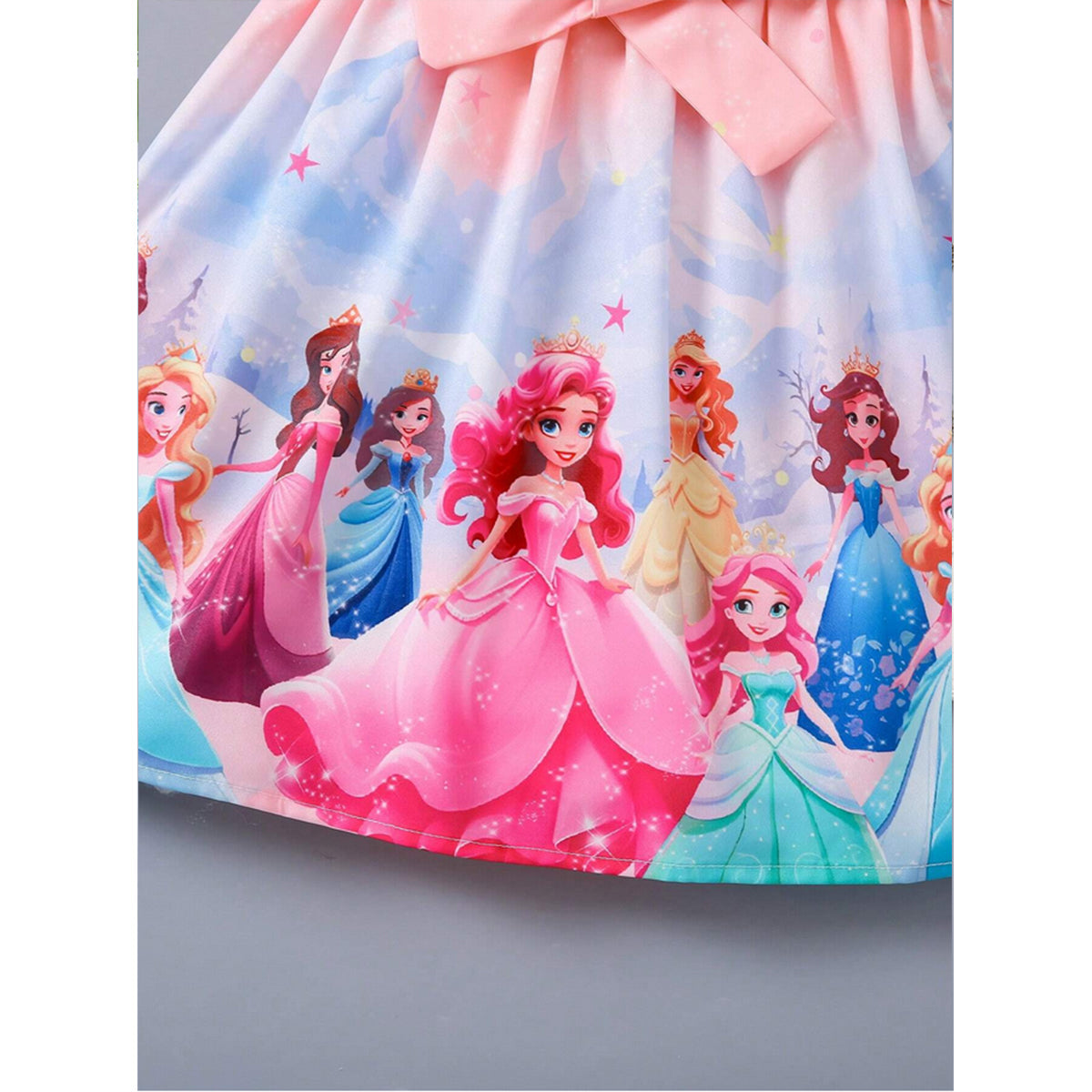 Baby Girl's Barbie Princess & Micky Mouse Dress (Combo Pack Of 2) For Girl's.