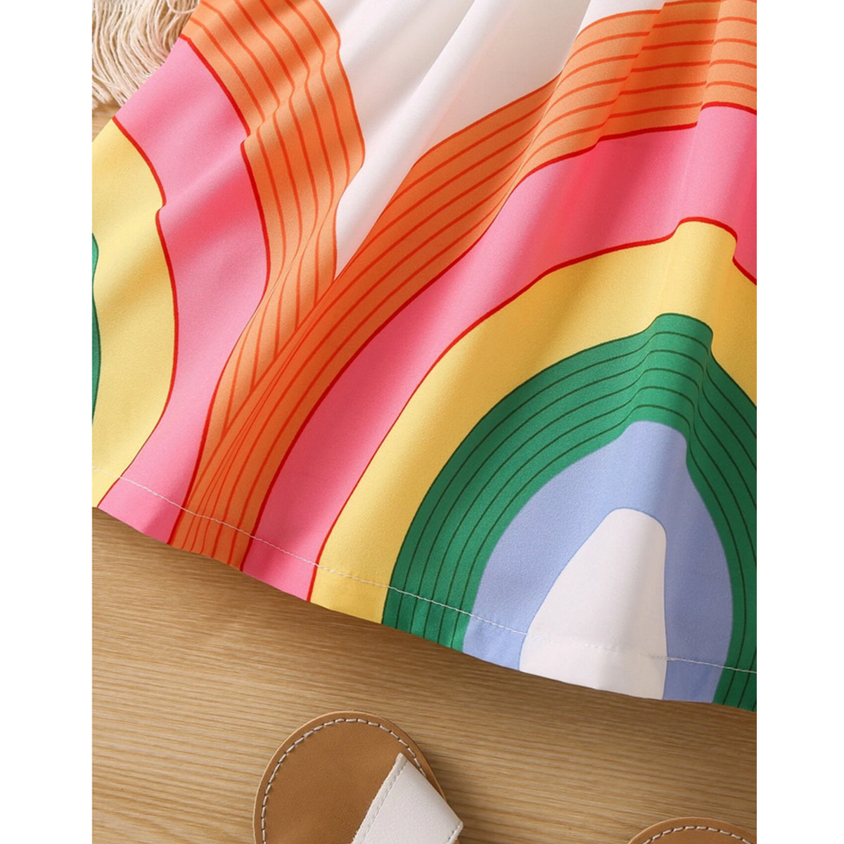Baby Girl's Floral & Rainbow & Princess Dresses_Frocks (Combo Pack 3) for Kids.
