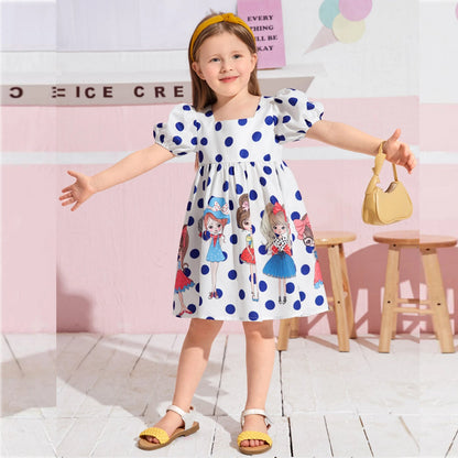 Baby Girl's Floral & Palace_Barbie Frocks (Combo Pack Of 3) for Kids.