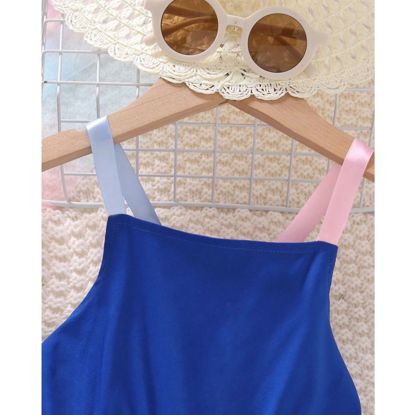Baby Girl's Barbie & Rainbow Dresses (Combo Pack Of 2) For Girl's.