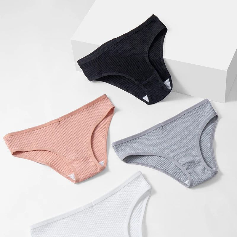 10PCS/Set Women's  Cotton Breathable Skin-Friendly Panties