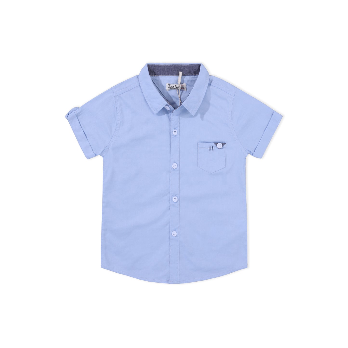 Cotton Tops French Button up Front Pocket Shirts for Kids Boy ( Pack of 5 )