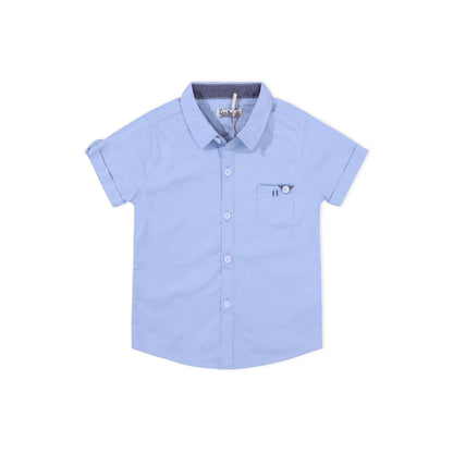 Cotton Tops French Button up Front Pocket Shirts for Kids Boy ( Pack of 5 )