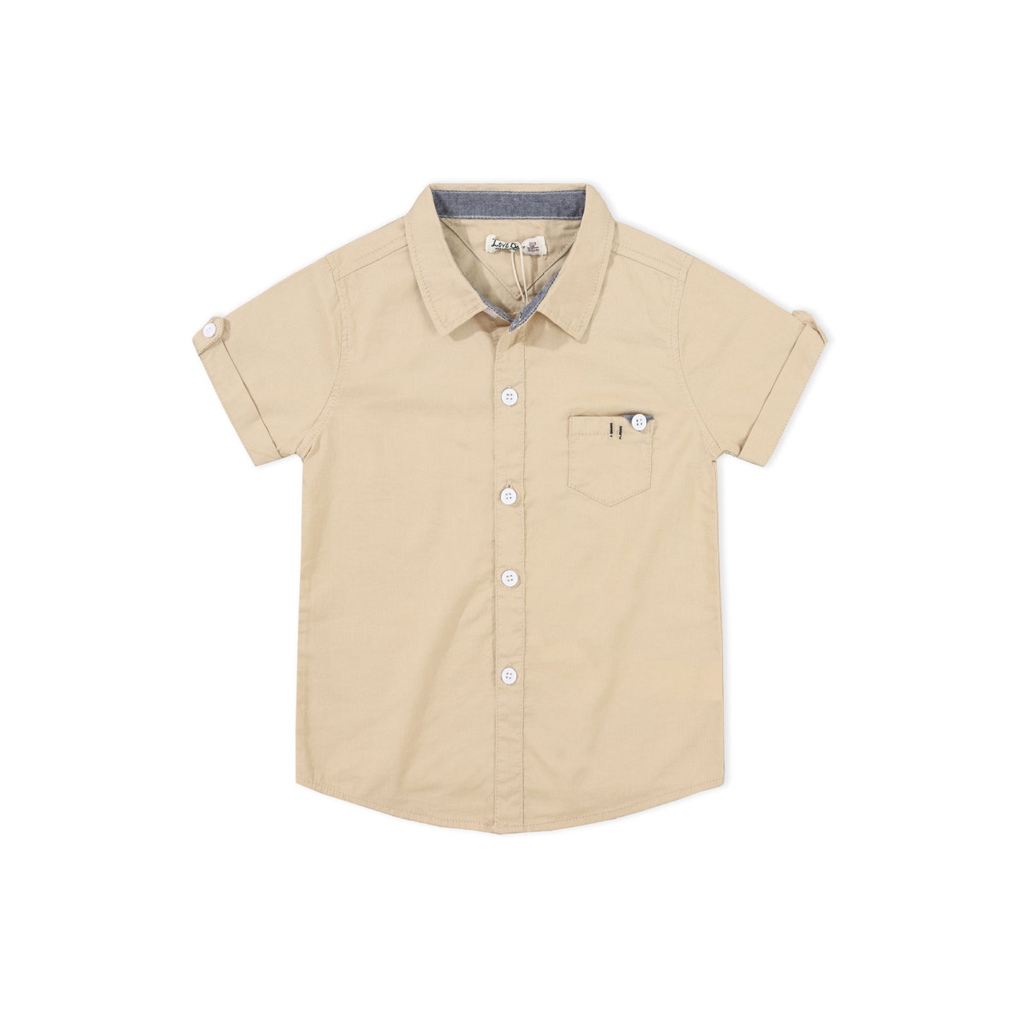 Cotton Tops French Button up Front Pocket Shirts for Kids Boy ( Pack of 5 )