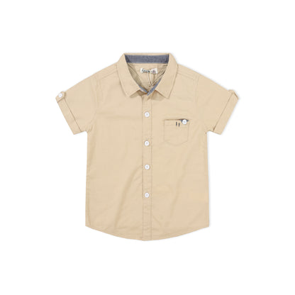 Cotton Tops French Button up Front Pocket Shirts for Kids Boy ( Pack of 5 )