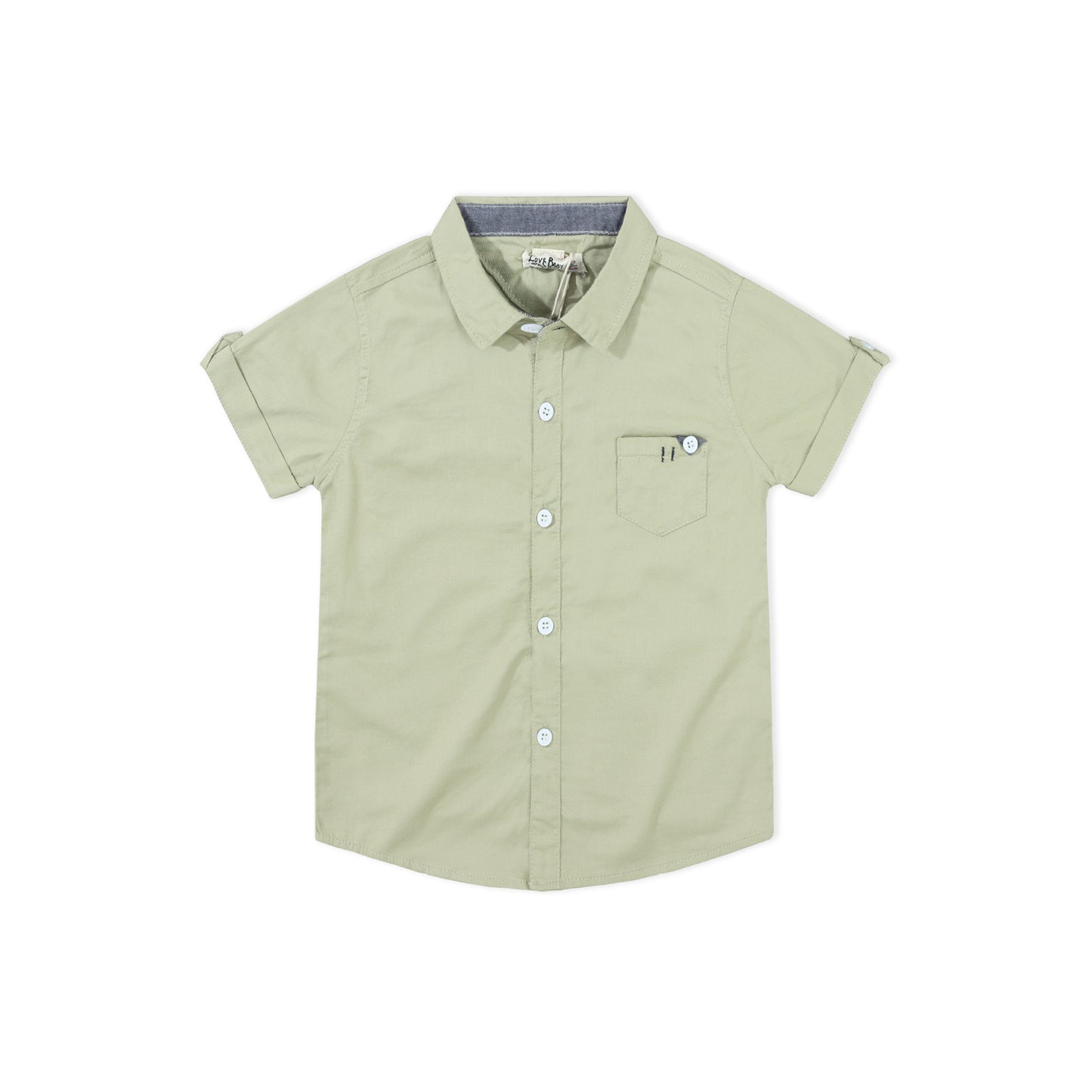 Cotton Tops French Button up Front Pocket Shirts for Kids Boy ( Pack of 5 )