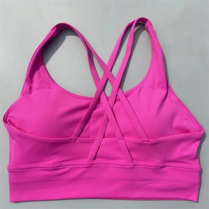 Solid Color Fitness Women Sport Bra ( Pack of 7 )