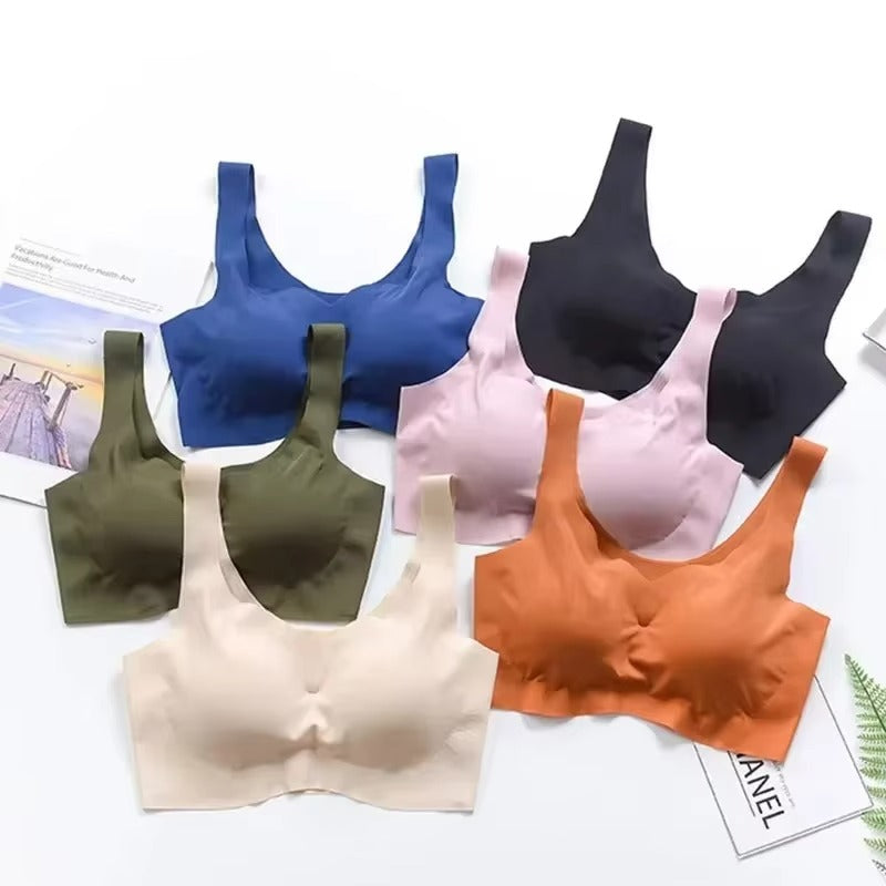 Ice Silk No Steel Ring Sports Bra ( Pack of 6 )