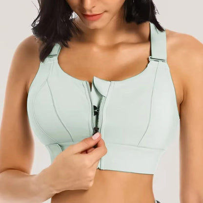 Front Zipper Women Sports Bra High Impact Underwear ( Pack of 6 )