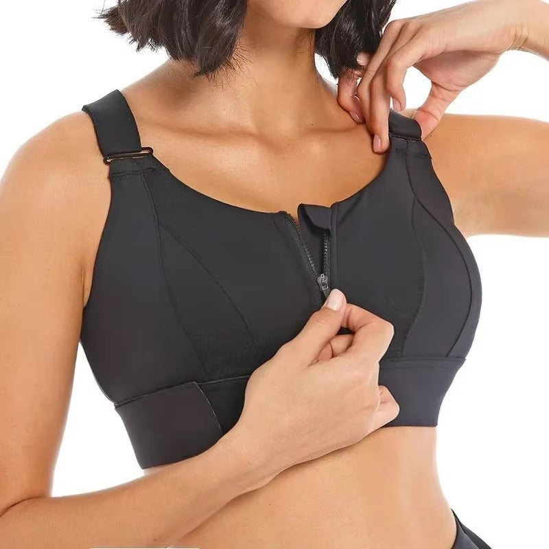 Front Zipper Women Sports Bra High Impact Underwear ( Pack of 6 )