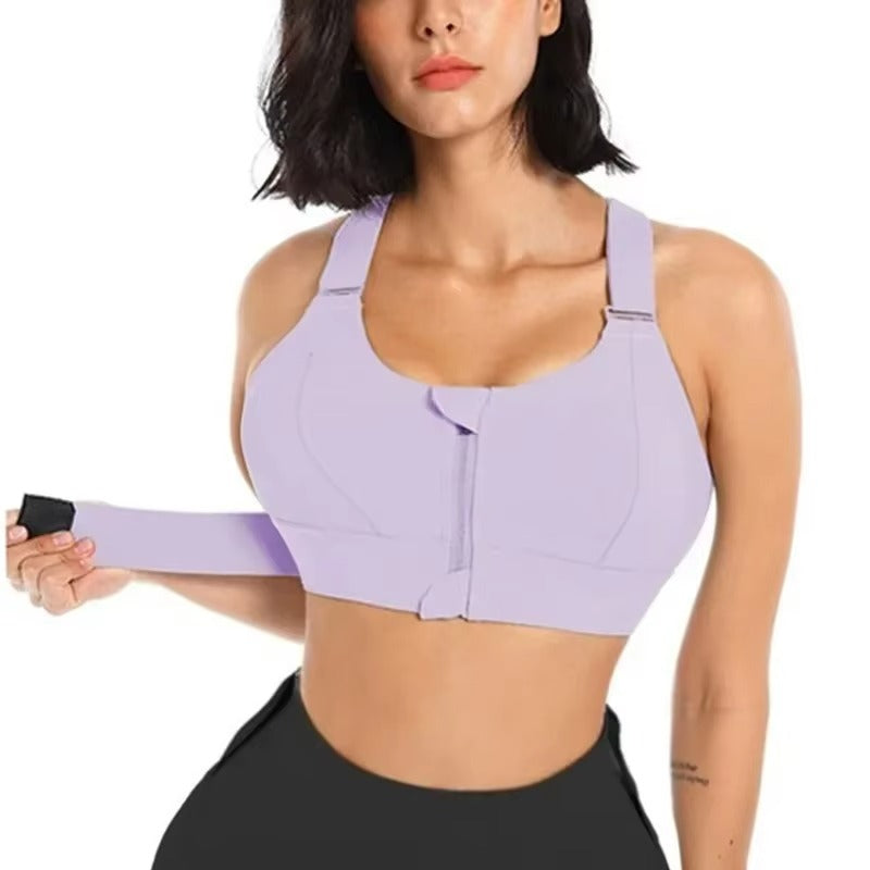 Front Zipper Women Sports Bra High Impact Underwear ( Pack of 6 )
