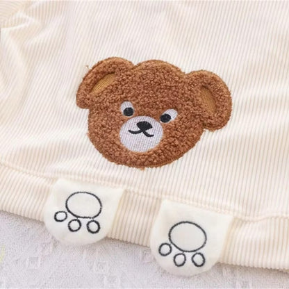 Tracksuits Baby Kids Clothes Bear Single Breasted Jacket/Coat + Pants ( Pack of 3 )