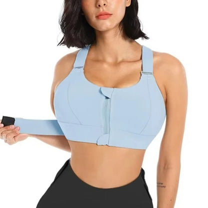 Front Zipper Women Sports Bra High Impact Underwear ( Pack of 6 )